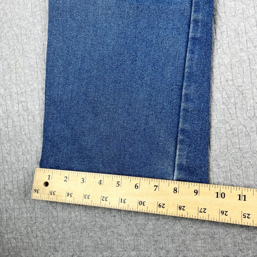 Vintage Levi's 517 Bootcut Jeans Mens 38x30 Fits 34X29 Blue Classic Fit Workwear